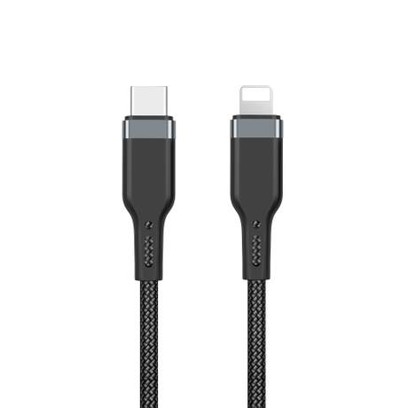 WiWU PT04 Platinum Charger Cable C To Lightning Private Mould Aluminum+nylon Braided PD20W 