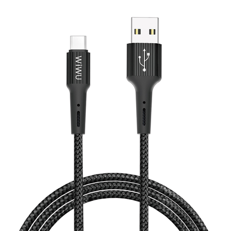 WiWU Aluminum Alloy TPE Nylon Braided USB Sync Charging Cable Micro USB Android Smart Mobile Phone Charger