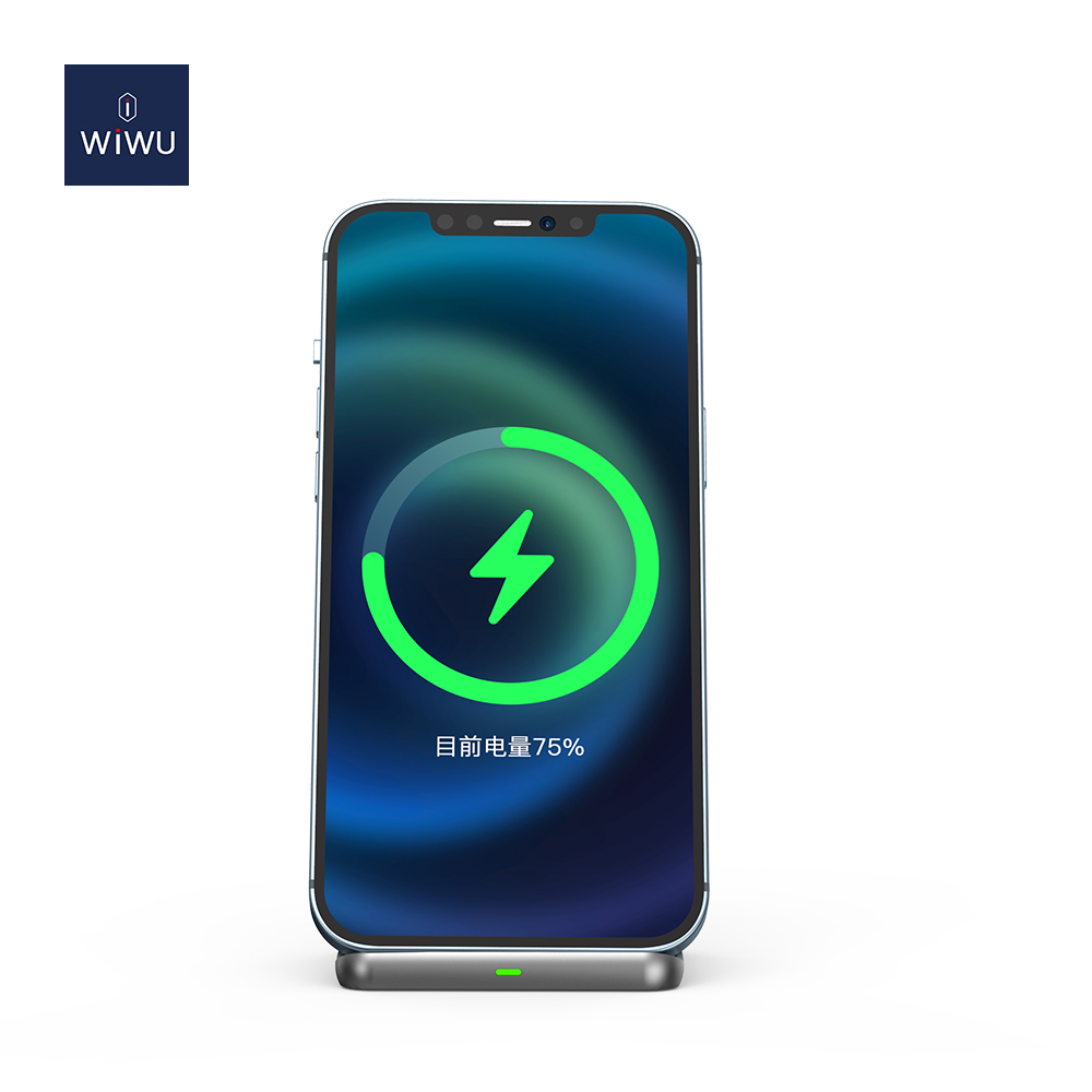 WiWU Power Air One Wireless Charging Station Detachable Design Fast Charge 18w Output Stand for iPhone