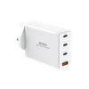 WIWU 120W USB Wall Charger 4 in 1 Mini GaN Quick Charger for Mobile Laptop UK EU US Plug Fast Charging