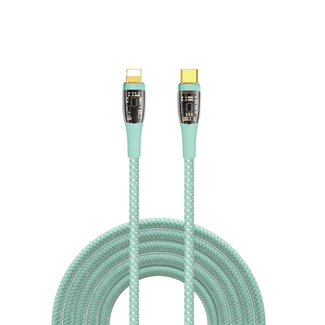 WiWU PD 20W USB C to Lightning Fast Charging Cable 1.2M Durable Nylon Anti-bend Data Cable for iPhone 13